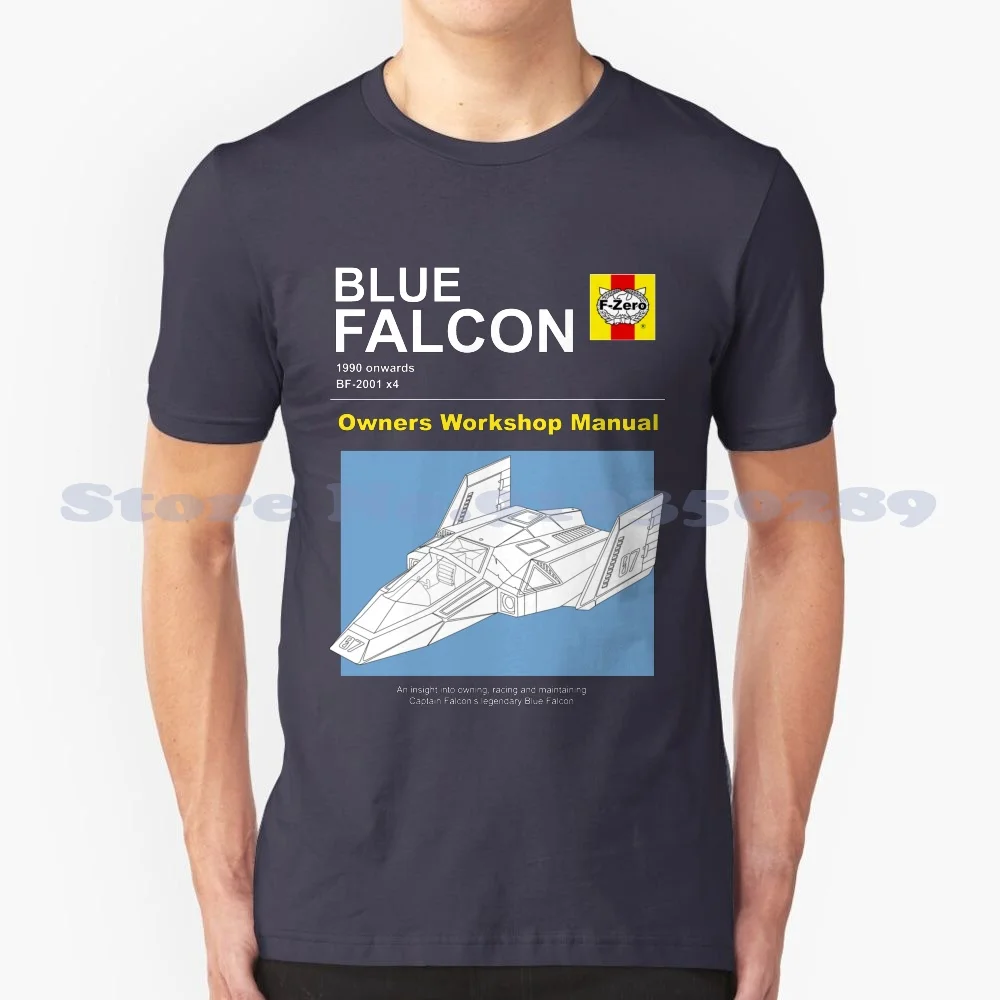 

Blue Falcon Owner's Manual Cool Design Trendy T-Shirt Tee Blue Falcon Blue Falcon Fzero F Zero Haynes Snes Super