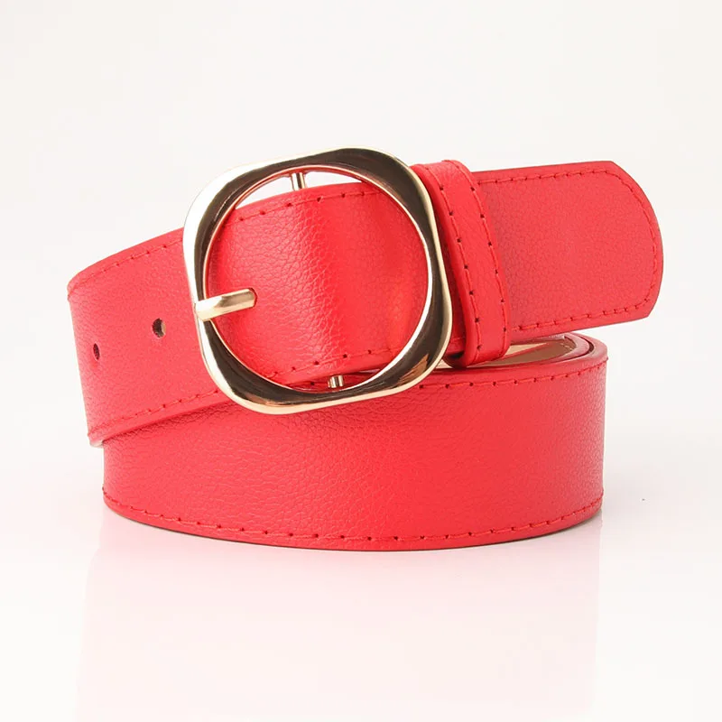 

MY11 Women's belt summer new versatile dress decorative belt girl jeans with fashionable litchi grain