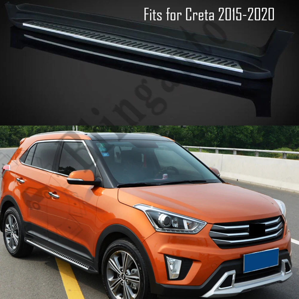 Подходит для Hyundai Creta IX25 2015 2020 2 шт. левая и правая Беговая плата боковые ступени nerf