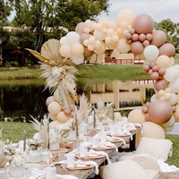 staraise cream peach balloons garland kit wedding decoration chrome rose gold white ballon arch birthday party baby shower decor