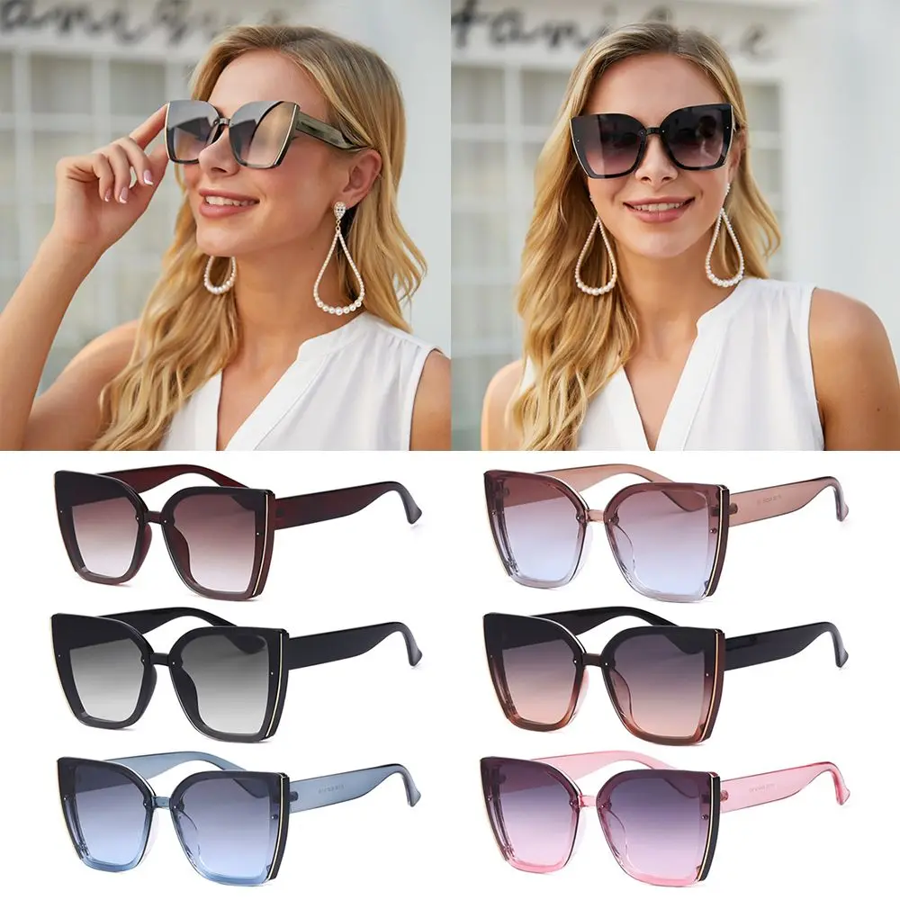 Солнцезащитные очки кошачий глаз для мужчин и женщин в квадратной оправе