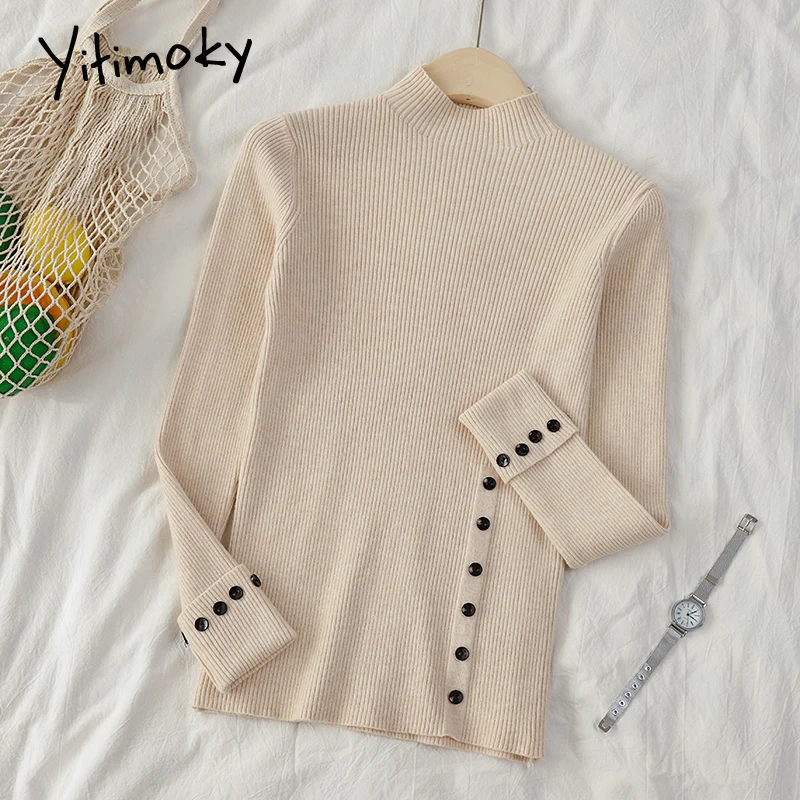 Зимняя одежда женский свитер полуводолазка платье корейский топ зеленые