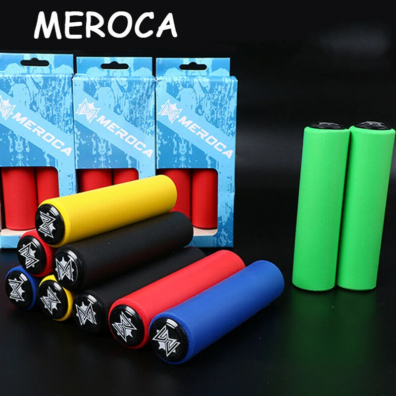 

MTB Bicycle Grips Silicone Handlebar grip 130mm Anti Anti Ultra Light handlebar Grips Cover End Plugs Mountain Bike Grip Part