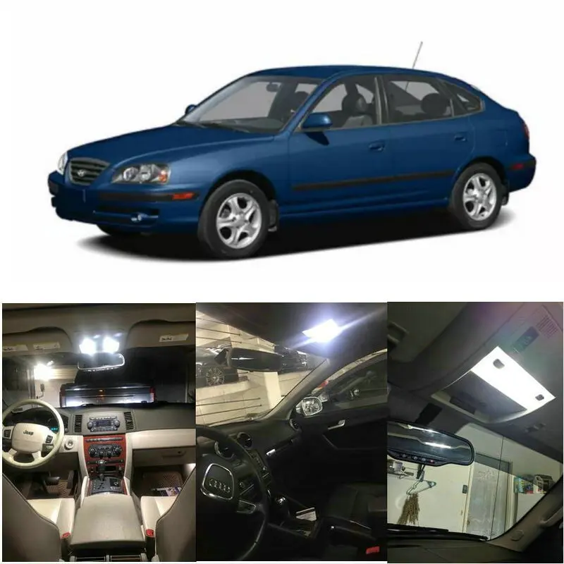 Внутренние светодиодные фары для 2006 Hyundai Elantra Sonata Tucson автомобильные аксессуары|led