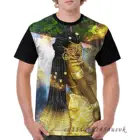 Семейная Одинаковая одежда Oshun, Мужская футболка, женская футболка с принтом, детские топы с коротким рукавом, футболка