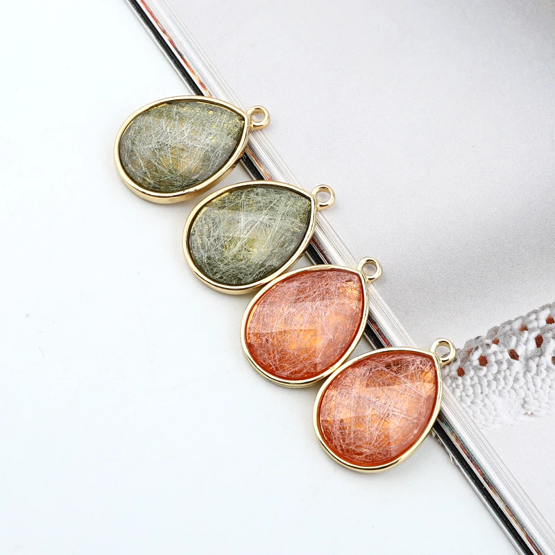 5 шт. 26 мм искусственные подвески из смолы в виде капли воды сделай сам