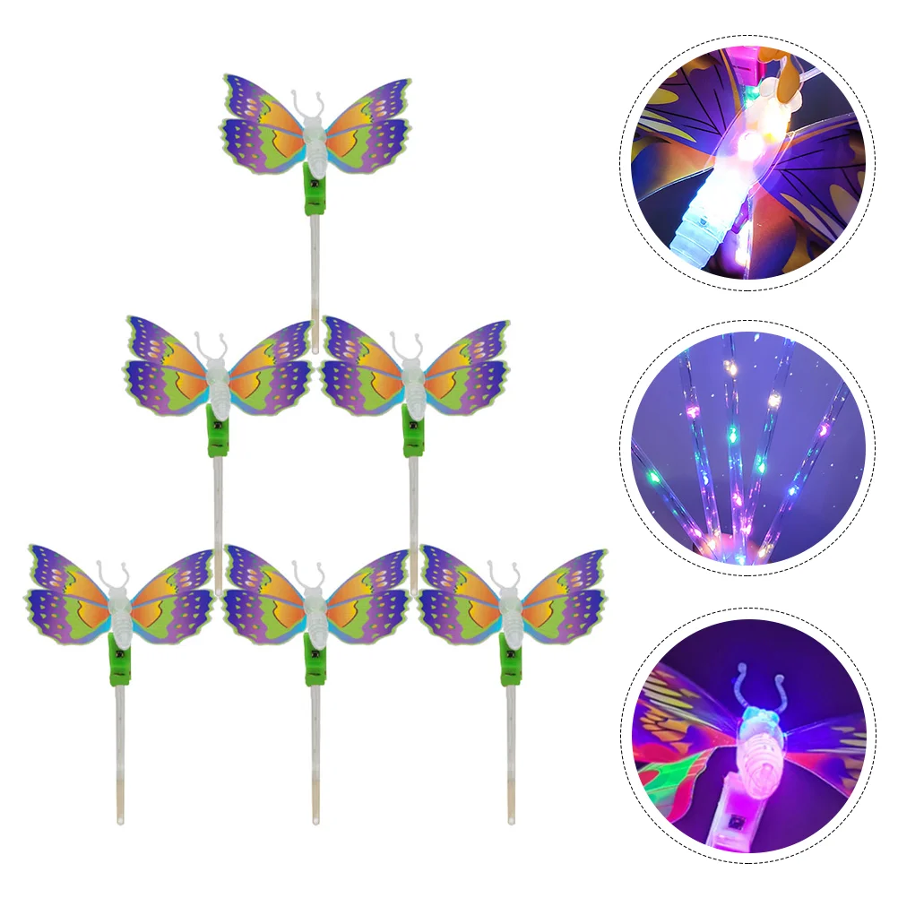 

6Pcs Flashing Stick Lovely Luminous Stick Glowing Rocking Stick Random Color