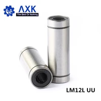 hot sale 1pc lm12luu long type 12mm linear ball bearing cnc parts for 3d printer