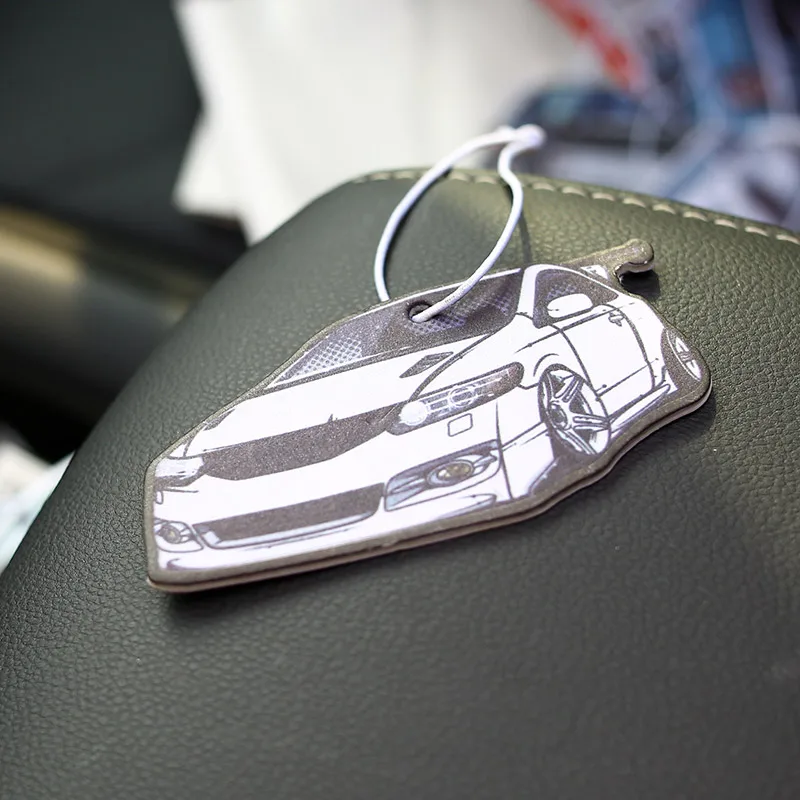 JDM СТИЛЬ автомобиля заднего вида Mirrow кулон освежитель воздуха, бумага поршень тормозной диск Nos турбо обод колеса амортизатор - Название цвета: Шампанское
