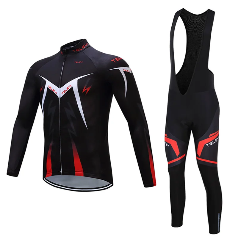 Jersey and Pants 12 Зимний термальный флис велосипедная одежда костюм для мужчин одежда для дорожного велосипеда комплект велосипедная ДЖЕРСИ НАБОРЫ Mtb форма костюм Skinsuit - Цвет: Jersey and Pants 12