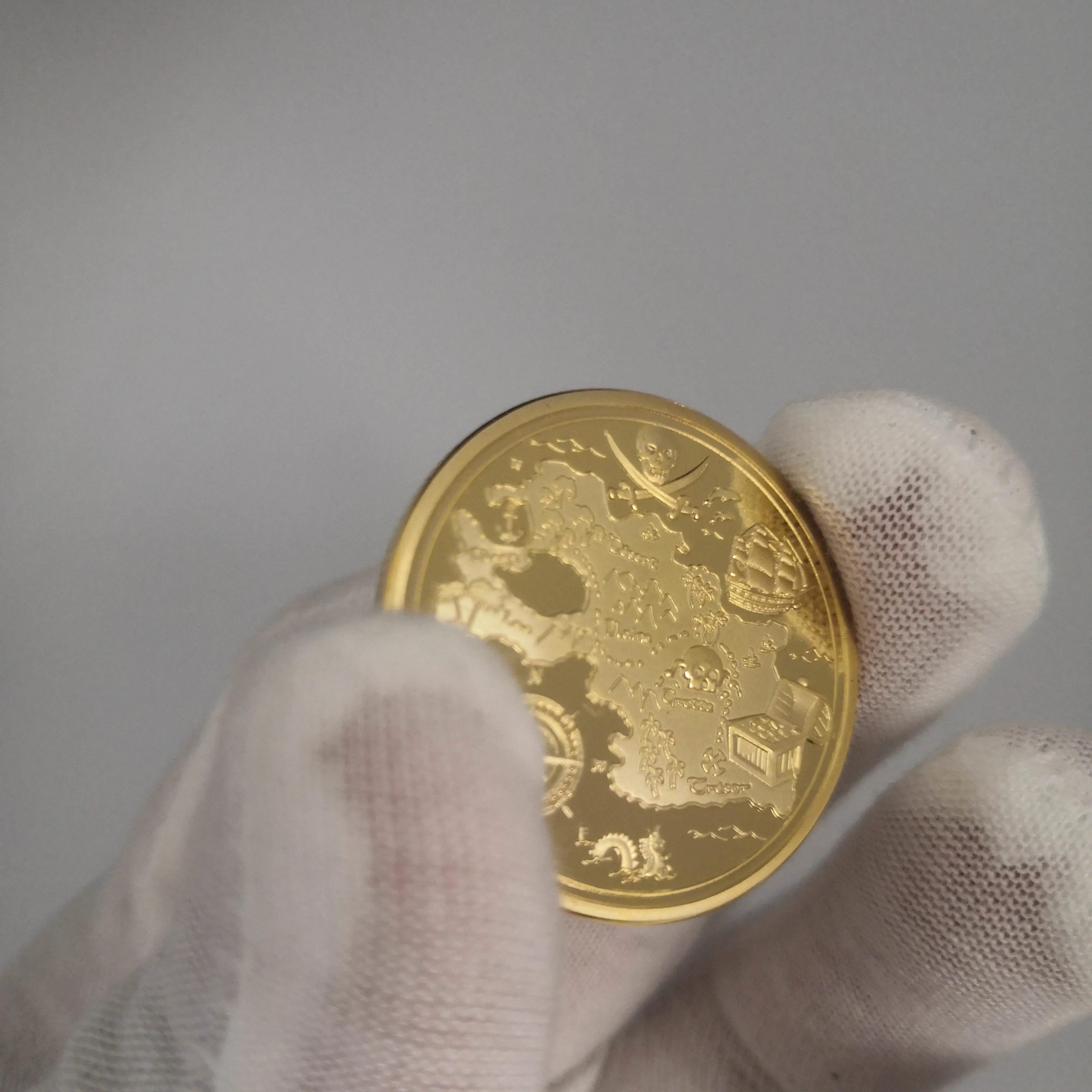 2020 череп пиратский корабль Золотое сокровище монета Лев моря пробежка дикие