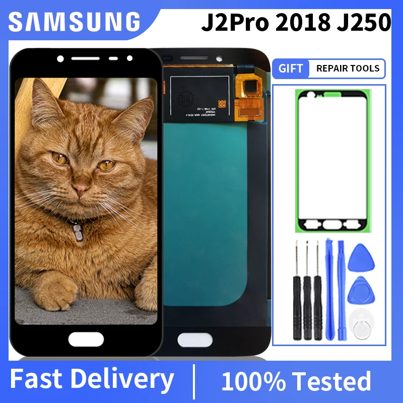 Оригинальный ЖК дисплей для Samsung Galaxy J2 pro 2018 J250 J250F J250H с сенсорным экраном и