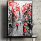 5D DIY алмазная живопись Романтический город пара Париж Эйфелева башня Масляная картина алмазной мозаики Вышивка крестом домашний декор
