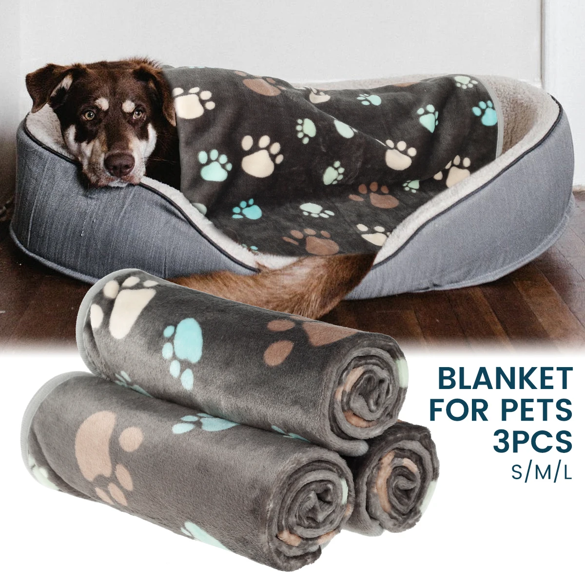 

Pet Dag Bed Mat Gray Sofa Super Soft Cushion Fluffy Comfortable Thickened Blanket Winter Pet Supplies Keep Warm Sleeping Cover