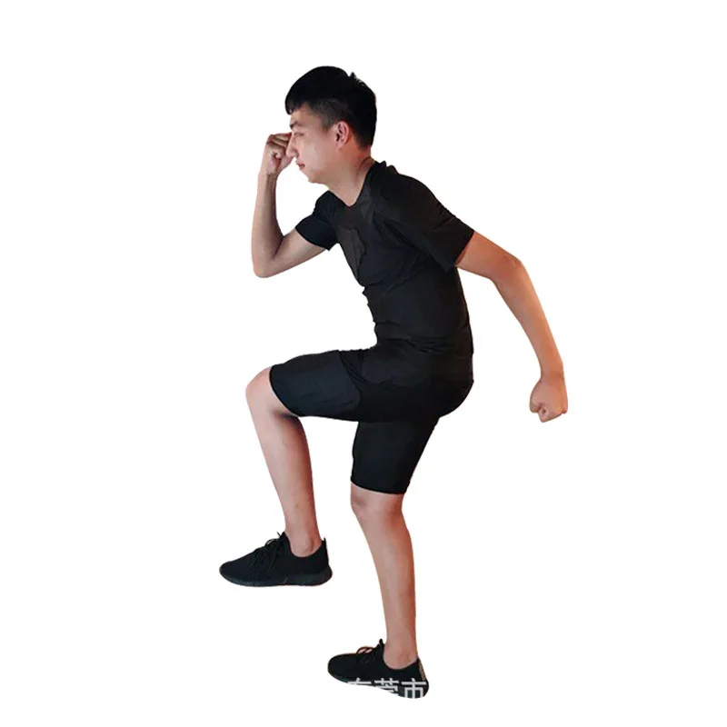 Мужская футболка и штаны для тренировок с подкладкой против столкновений