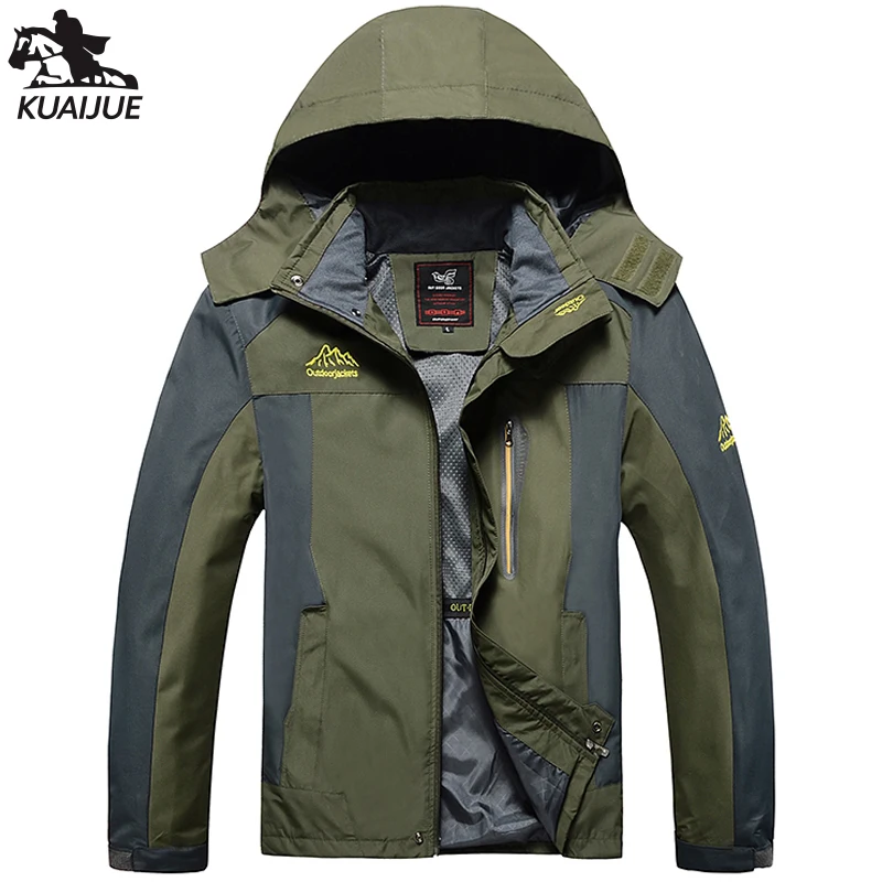 

Jacket men L-6XL 7XL 8XL spring autumn New Splicing Men's Windbreaker jackets Hooded Windbreakers Mens Leisure Thin section coat