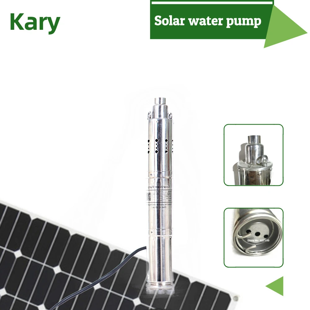 Погружной Солнечный водяной насос 200 Вт 24 В подъемный погружной на 20 м|solar water