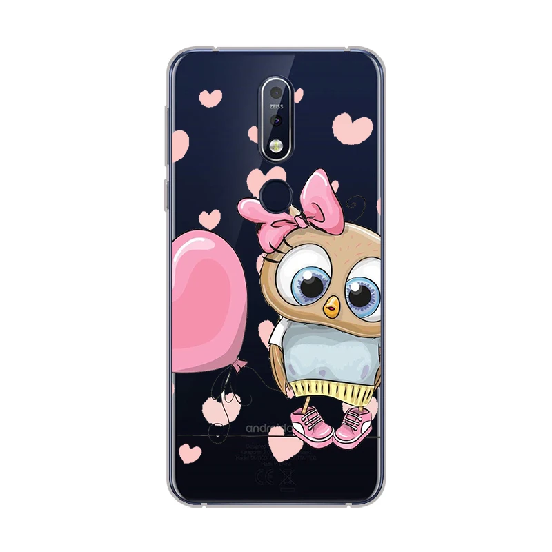 Ciciber чехол с милой совой для Nokia 8 1 7 6 5 3 2 Plus 9 PureView чехлы телефонов X7 X6 X5 X3 мягкий