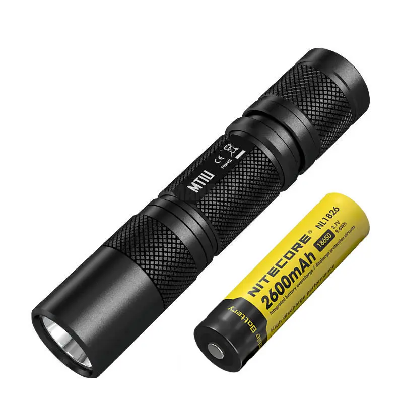 NITECORE MT1U Ультрафиолетовый светодиодный фонарик+ перезаряжаемый аккумулятор для рыбалки и охоты