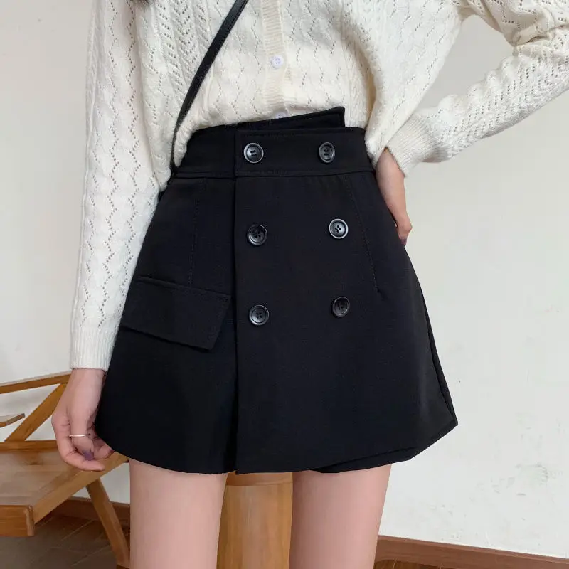 

Autumn& Winter New High-waisted Slim Skirts Wild Casual Simple Pure Color Temperament Women Sexy A-line Skirt Tide Free Shipping