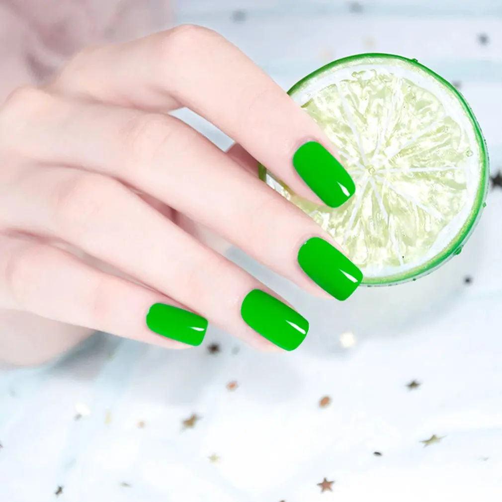 NERLERO 10 мл гель для ногтей долговечный зеленый цвет серия лак отмачиваемый УФ