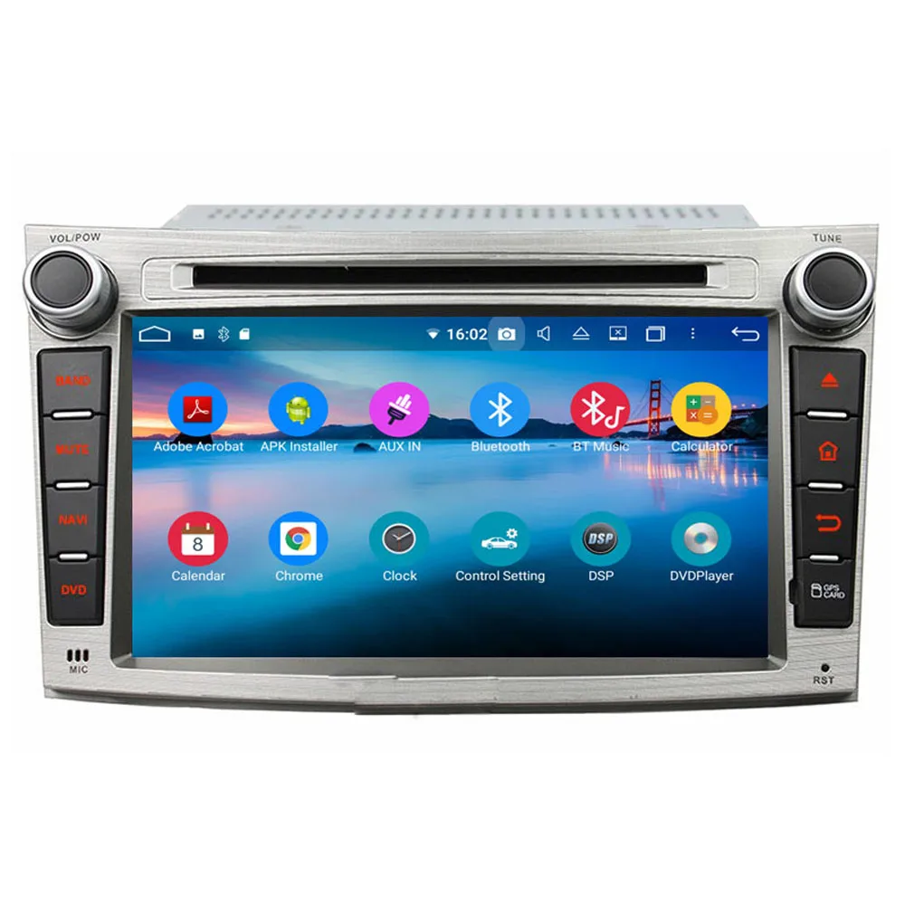 7 &quotдва din android 10 автомобильный dvd мультимедийный плеер для subaru Legacy outback 2009 2012 с gps