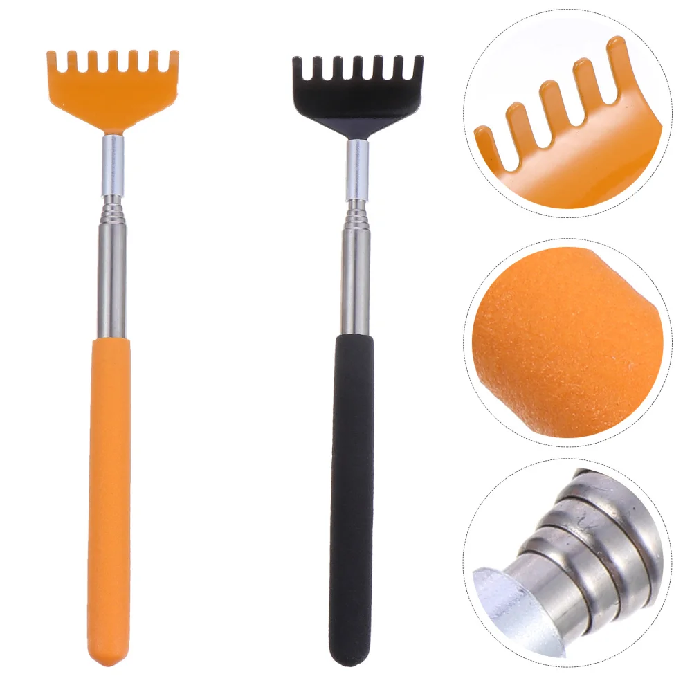 

2Pcs Extendable Portable Back Scratchers Telescoping Stainless Steel Scratchers