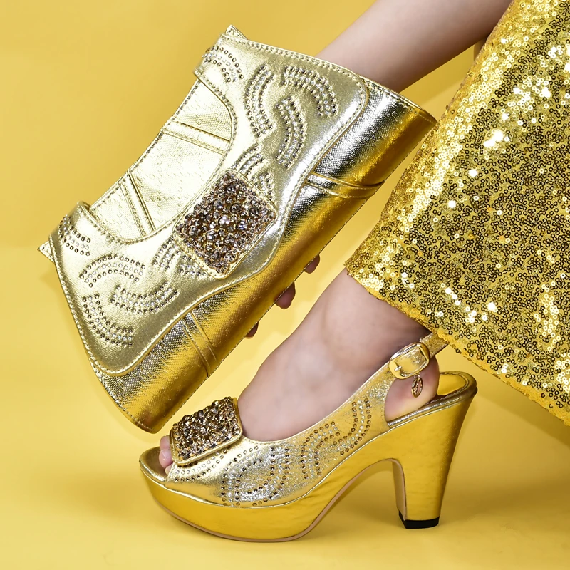 Italian Shoes and Bags Set Envio Gratis with Matching Latest Design High Quality African Party Wedding | Обувь