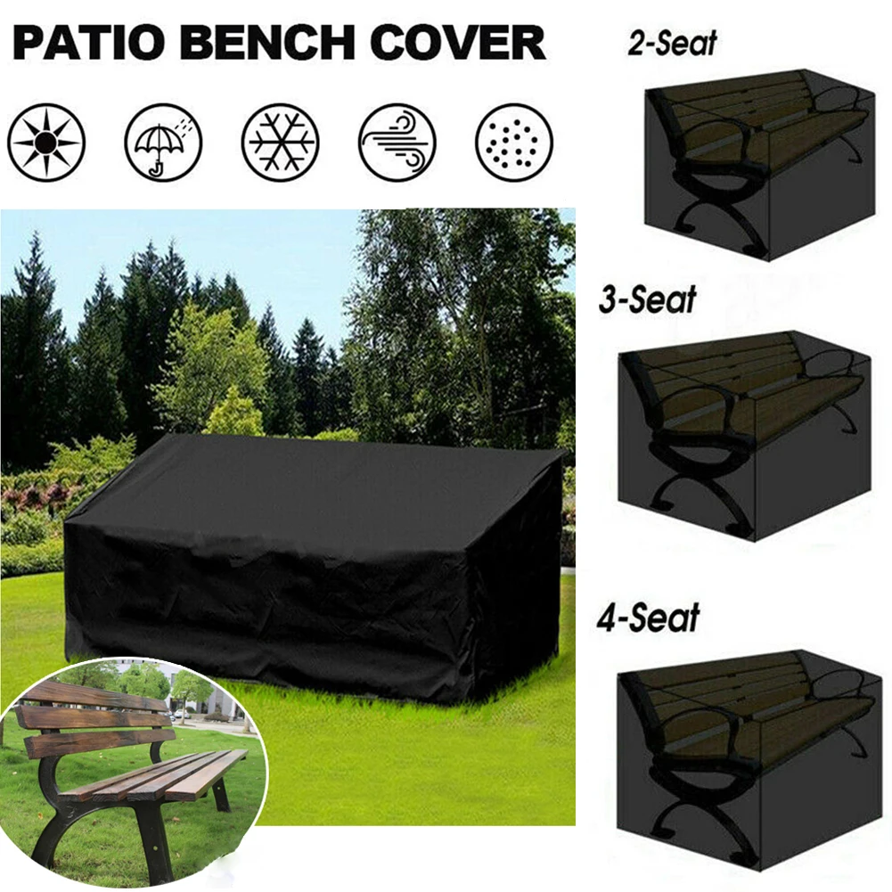 

Outdoor Furniture Cover Garden 2/3/4 Seater Bench Seat Cover Oxford Cloth Garden Lawn Patio Cover Rain Snow Dust Protector Cover