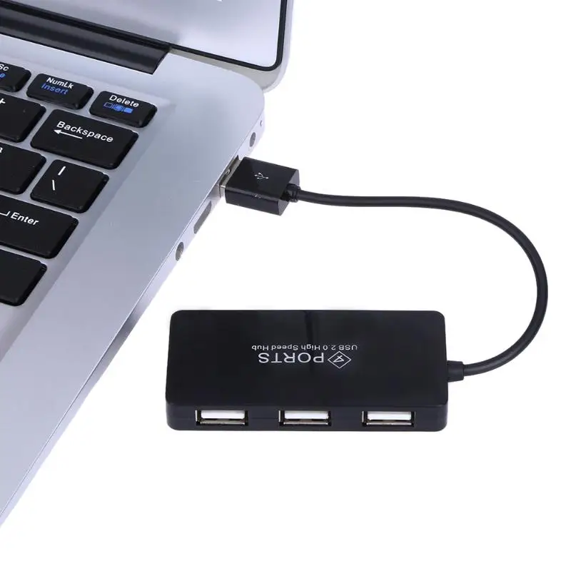 ALLOYSEED 4-портовый высокоскоростной USB-концентратор 2 0 разветвитель с несколькими