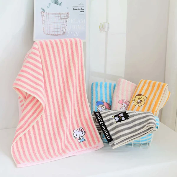 75x35 см мультфильм «Hello Kitty» моя мелодия Cinnamoroll pomparin маленькие Две звезды BadBadtz-maru Хлопковое полотенце для ванной Протирать