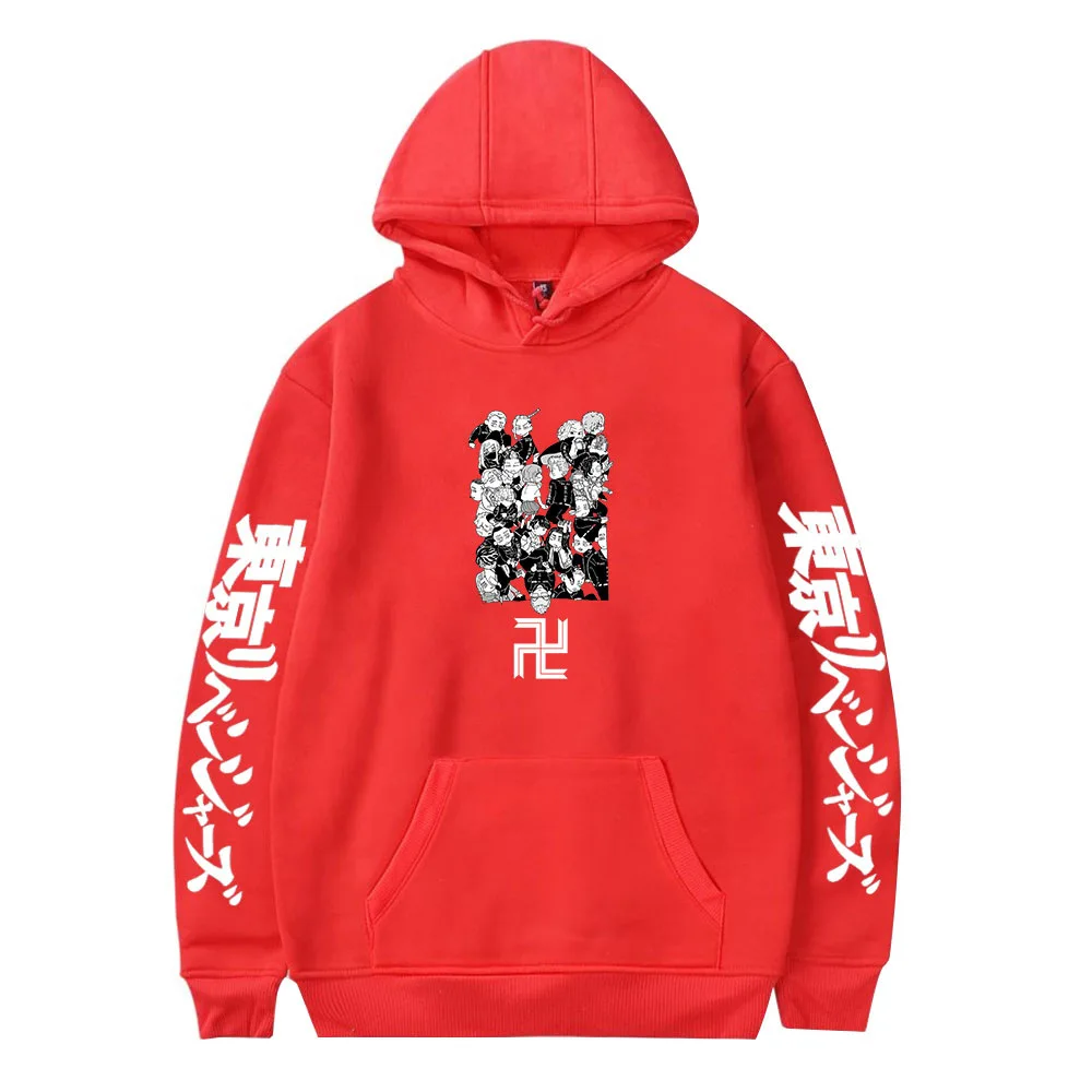 

Anime Tokyo Revengers Cosplay Hoodies Hooded Sweatshirts Tops Pullovers Hip Hop Pullovers Loose Long Sleeves Autumn Man Clothes