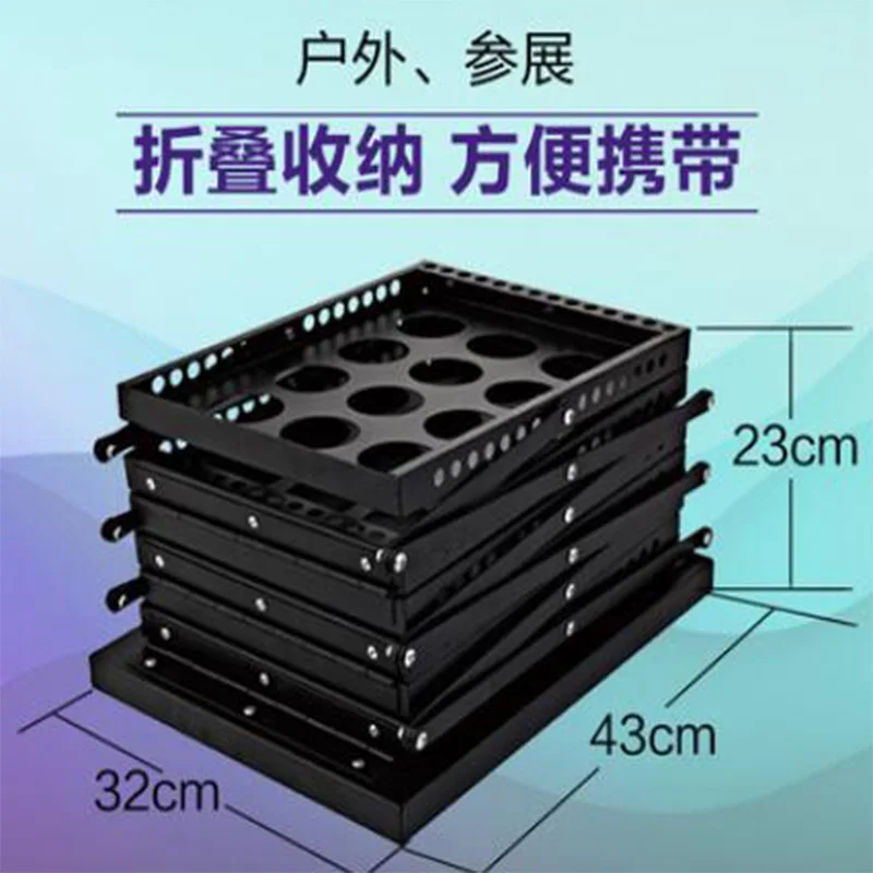 Односторонний складной стеллаж для информации А4 рекламный железный газет