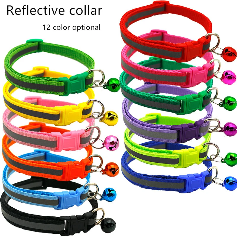 Рекламные одноцветные прочный ошейник для домашних животных с наклейка в виде