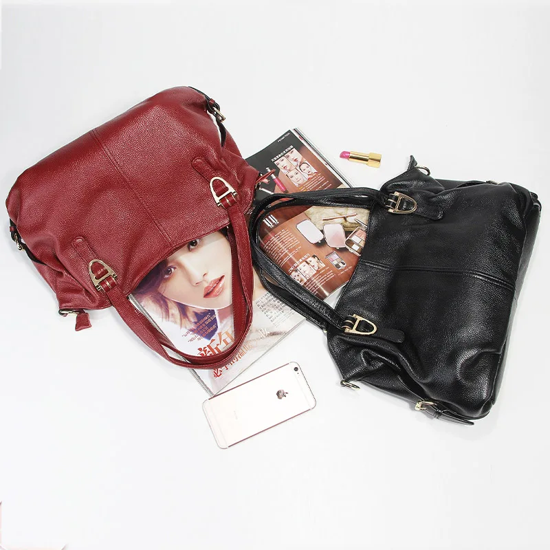 Сумка тоут женская из натуральной кожи роскошный саквояж на плечо модная сумочка