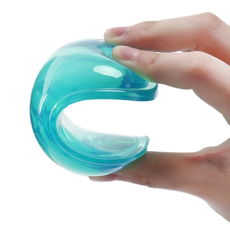 

Wavy Transparent Jelly Design Comfort Wrist Rests Support Mat Anti-Fatigue Computer Mouse Pad Silicone Heart-shaped Pad