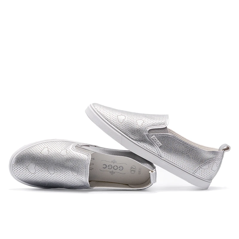 Туфли женские с дырками плоская подошва летние кроссовки кожаная обувь слипоны