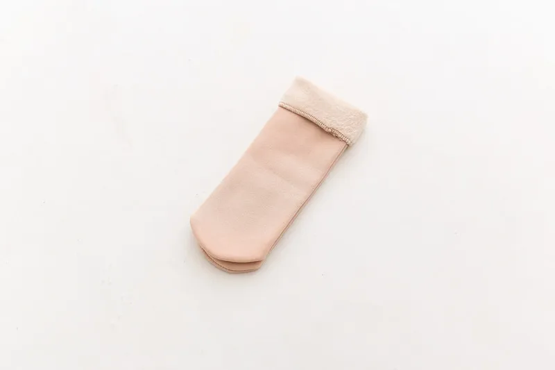 beige Wamer/Зимние Детские утепленные шерстяные кашемировые зимние носки бесшовное бархатное сапоги детские носки-тапочки для От 3 до 12 лет - Цвет: beige