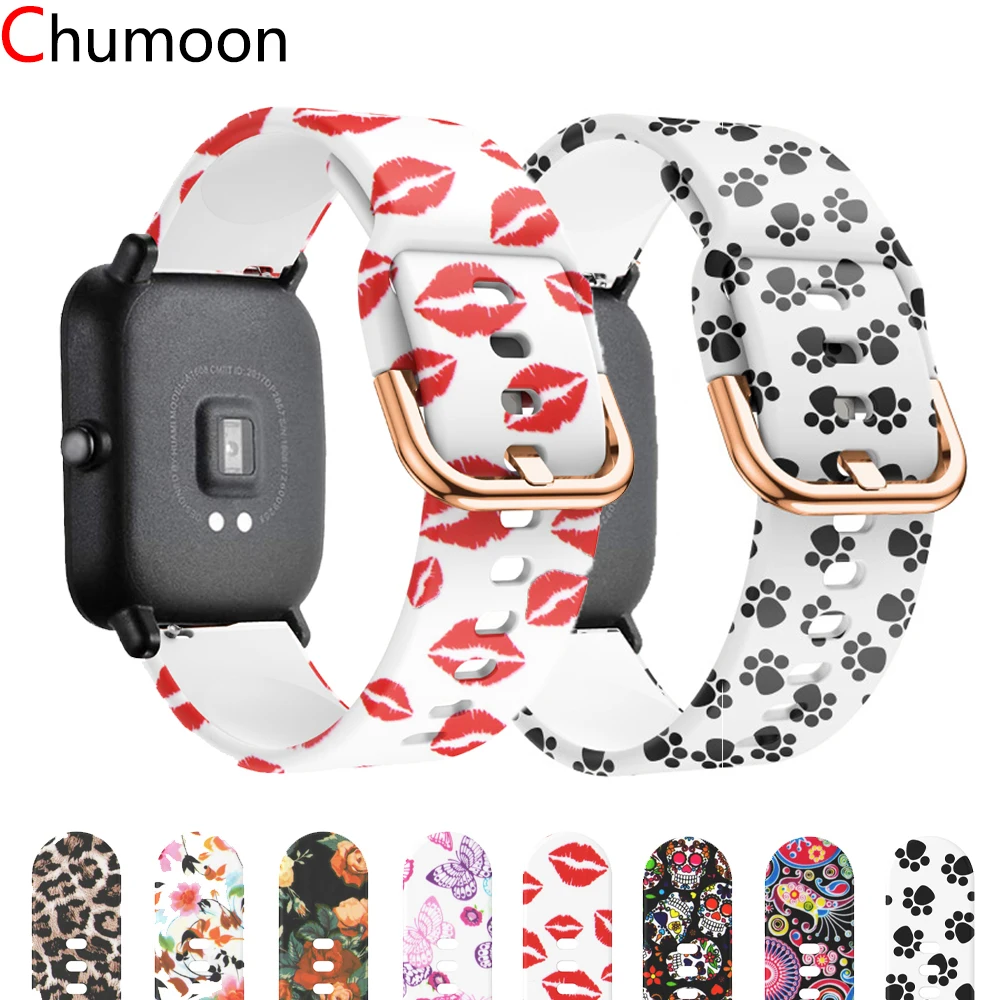 

20mm Watch Strap for Huami Amazfit GTS bip gts 2 mini GTR 42mm Silicone watchband Bracelet samsung galaxy active 2 44mm 40mm