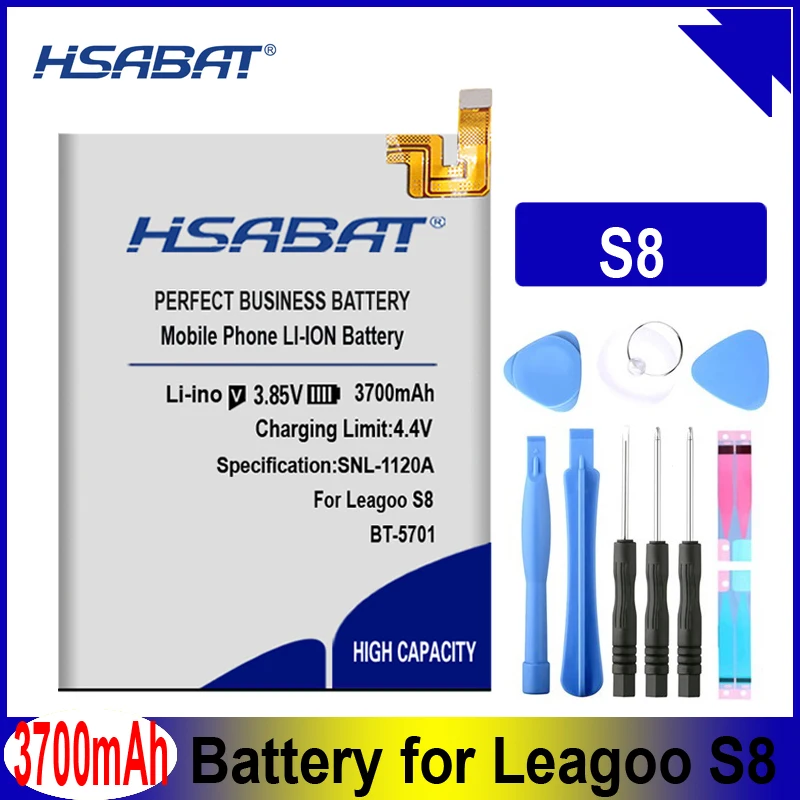 Аккумулятор HSABAT BT 5701 3700 мАч для аккумуляторов Leagoo S8|Аккумуляторы мобильных