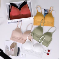 wasteheart for women gray yellow wireless padded half cup sexy one piece bras bralette underwear a b female invisible bra