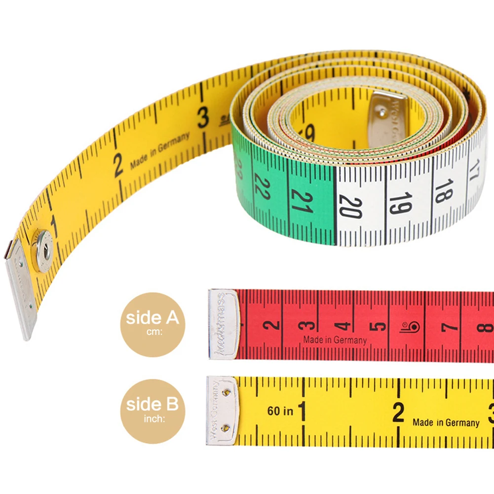 

150cm Body Tailor Measuring Tape Measurement Cloth Measure Plastic Tape Double Scale For Body Sewing Tailor Accessories Tools