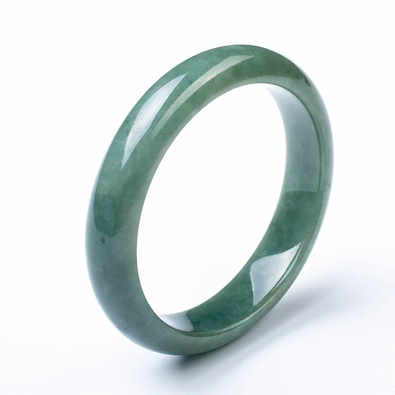

Send Certificate Natural Myanmar Jadeite A-Class 54-62mm Light Blue Bracelet Elegant Princess Bracelet Send Mom and Girlfriend