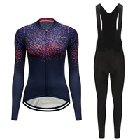 2021 autumn long sleeve cycling clothes women bike jersey maillot trisuit sport bicycle clothing female dress ladies suit wear