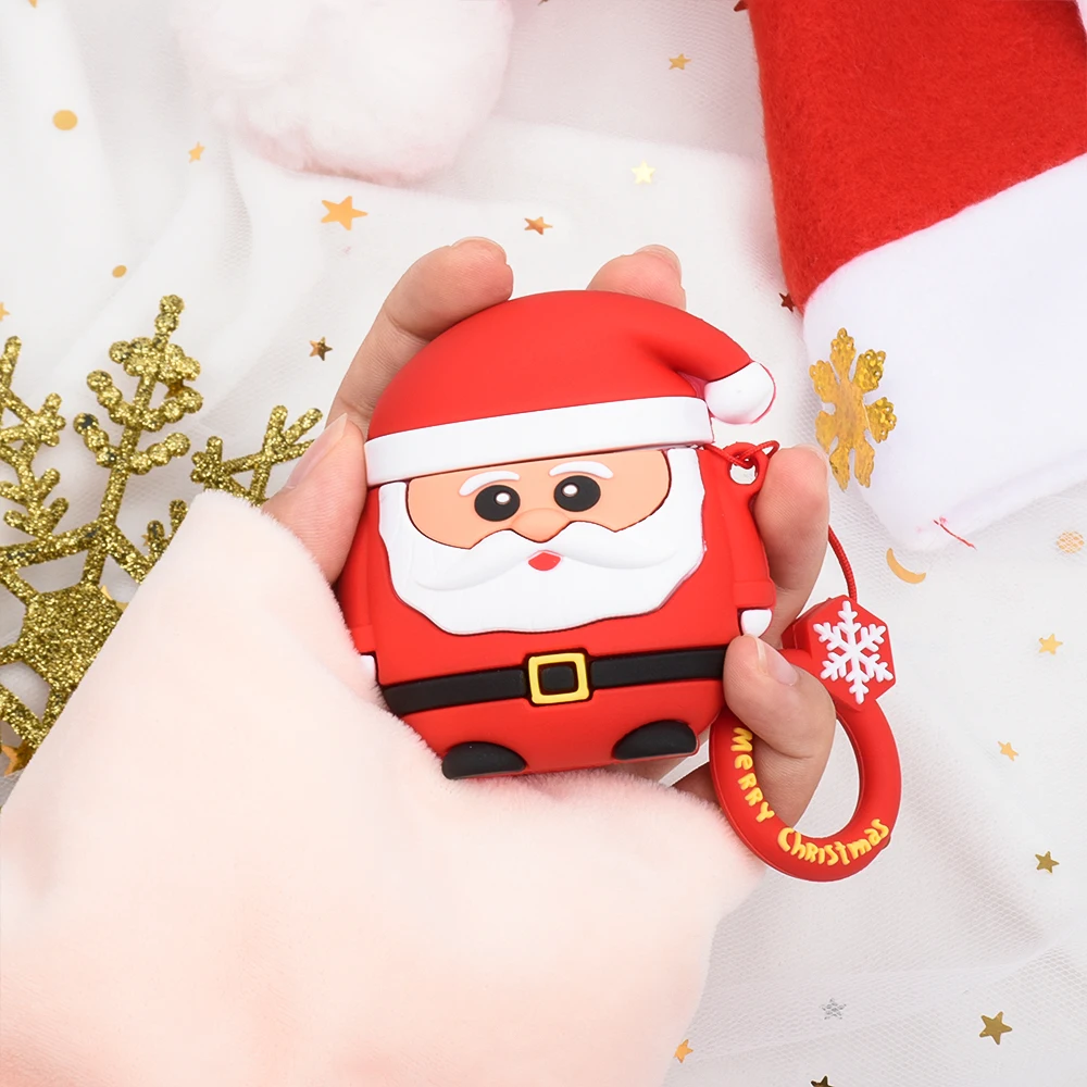Чехол для Apple AirPods 2 Наушники Happy New Year Christmas Deer коробка наушников чехол 1 мягкий