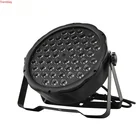 Светодиодный светильник Par 54x 3W, оборудование для промывки дискотеки RGBW, 8 каналов, DMX 512, светодиодный светильник s, стробоскоп, сцсветильник светсветильник льник с эффектом освещения 12x3 Вт