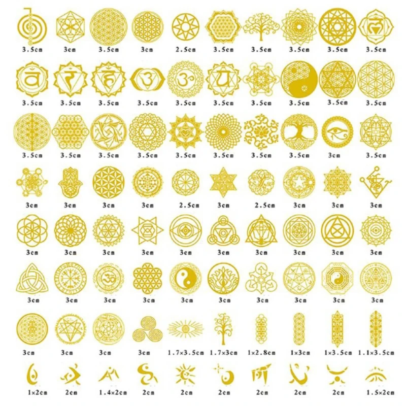 

Decorate Stickers for Silicone Resin Molds Resin Crafts Materials DIY Jewelry with Holographic Clear Film Assorted Shape