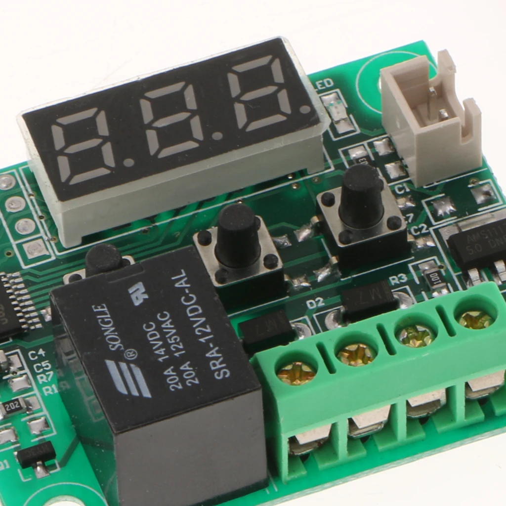 Цифровой термостат с регулировкой температуры красный 50 110 градусов 12 В