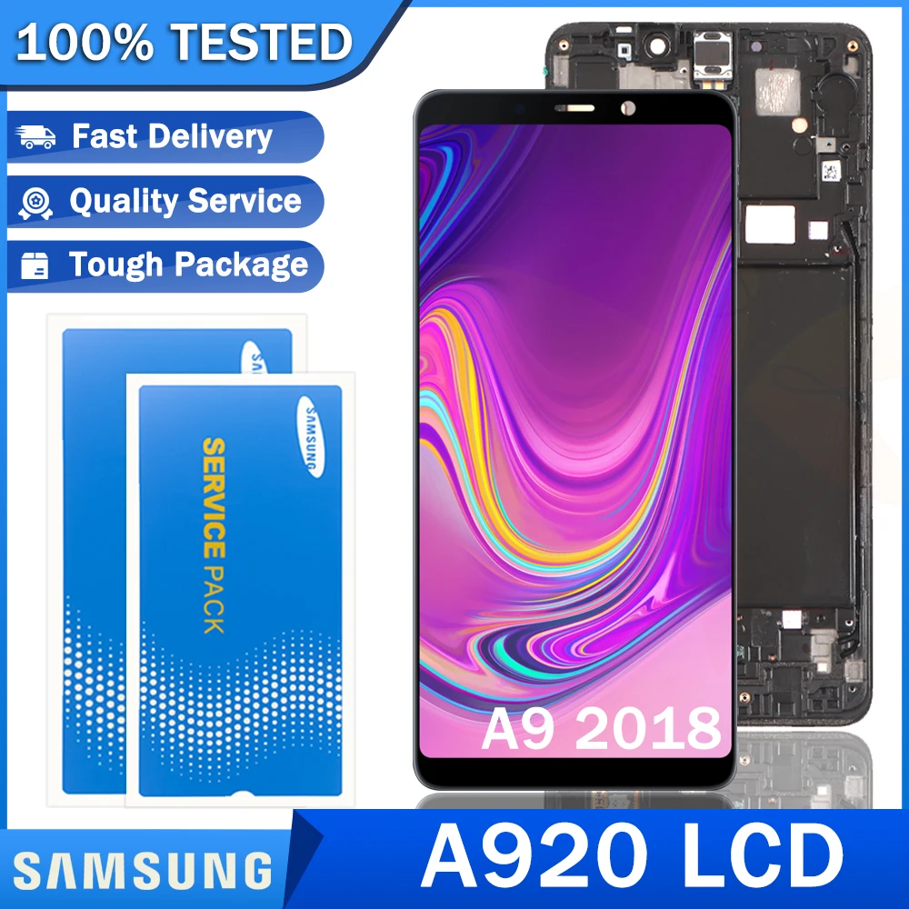 ЖК-дисплей Super AMOLED 100% оригинальный с сенсорным экраном и дигитайзером для Samsung Galaxy