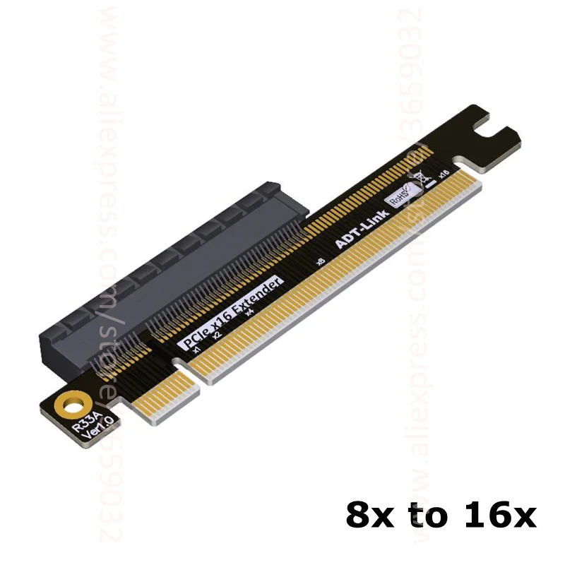 ADT-Link R33A PCIe x1 x4 x8 x16 для Riser адаптер |